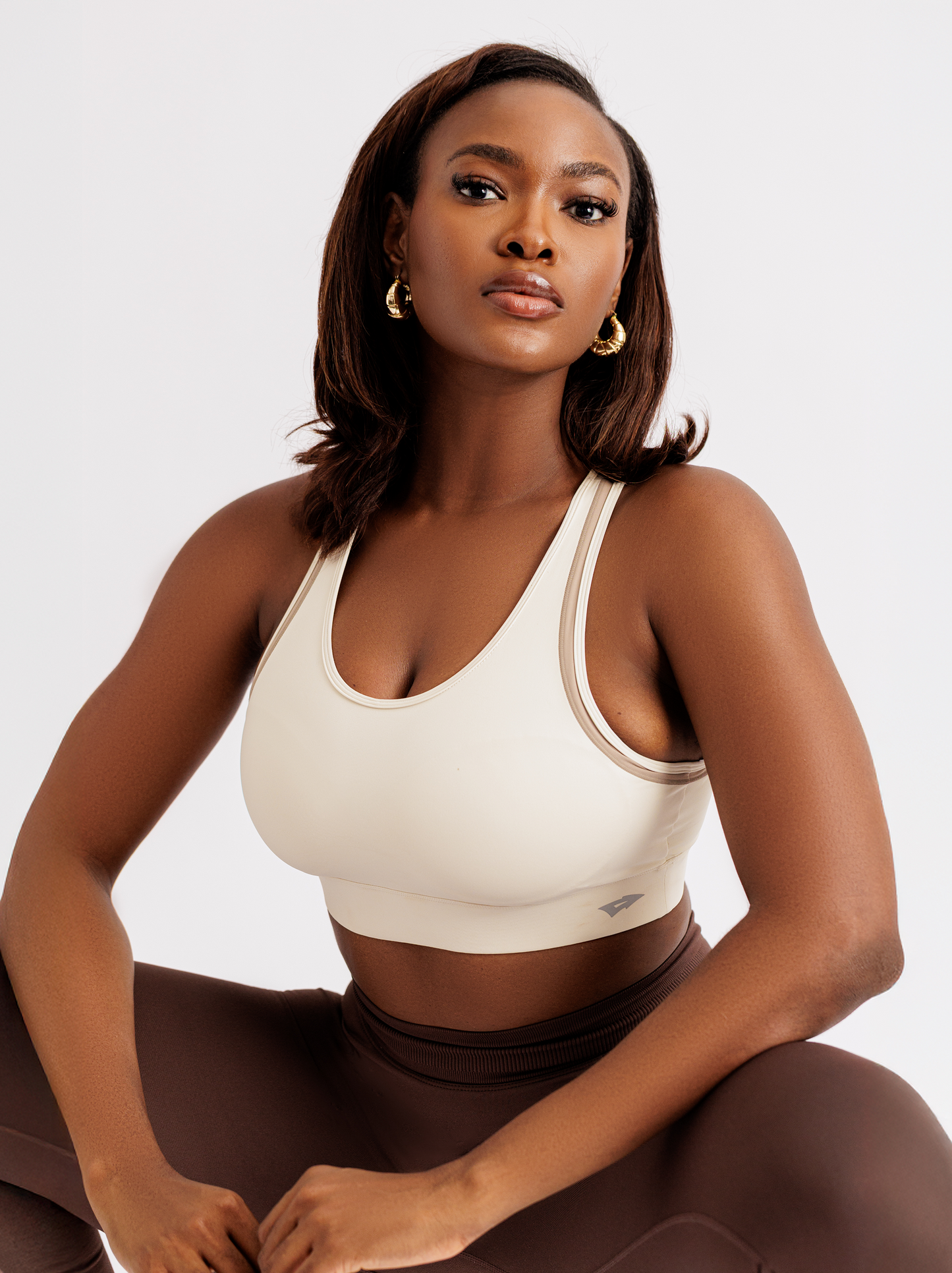 ARIS "ELECTRA" SPORTS BRA - WARM IVORY