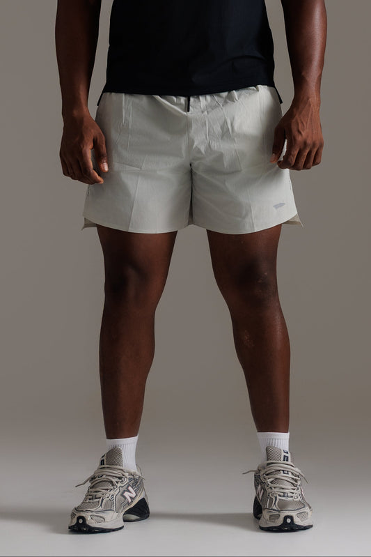 ARIS "GENESIS" TRAINING SHORTS - BONE GREY