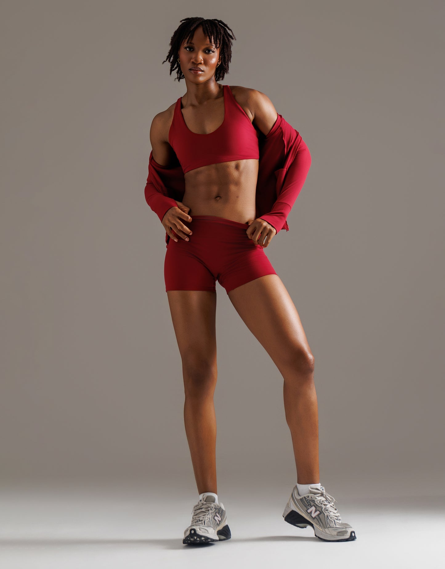 ARIS "MOVE EASY" 3 PIECE WITH SHORTS IN RED