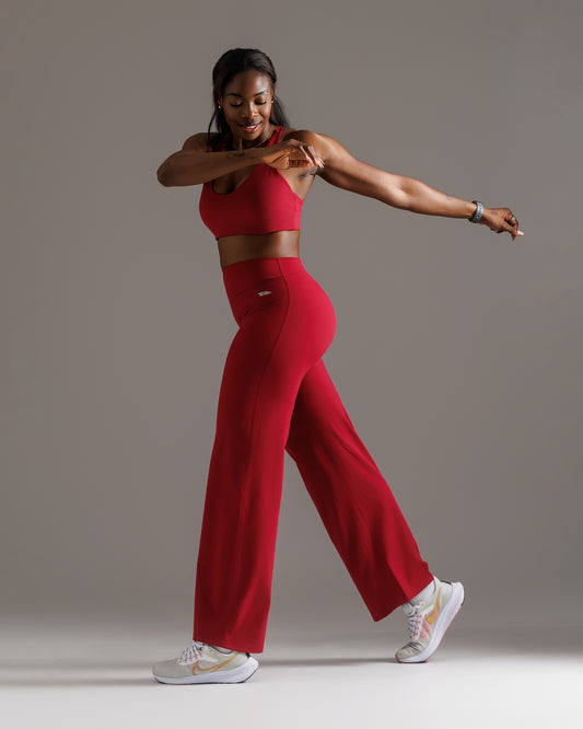 ARIS "MOVE EASY" 2 PIECE WITH STRAIGHT BOTTOMS IN RED