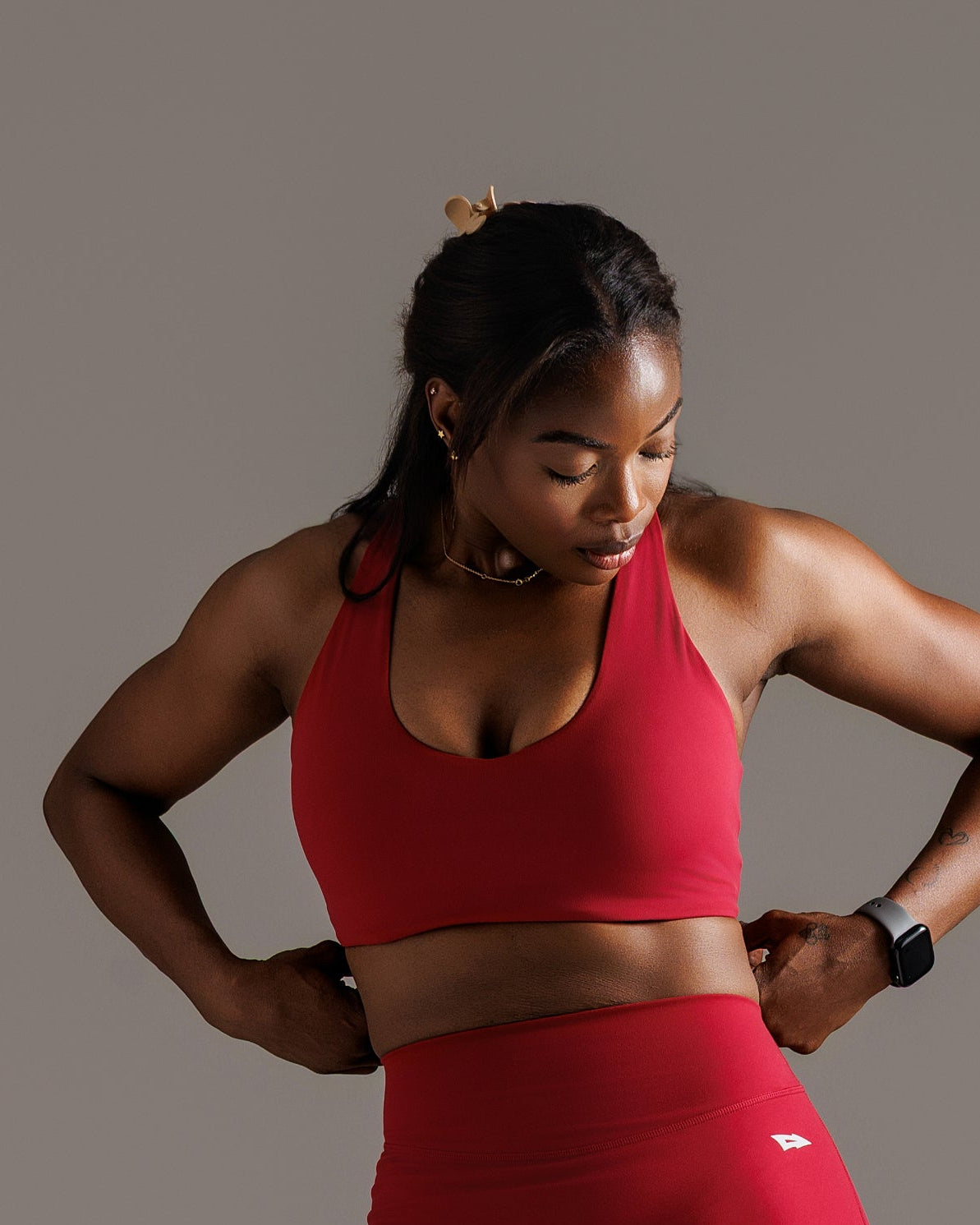 ARIS "MOVE EASY" 2 PIECE SET WITH SHORTS - RED