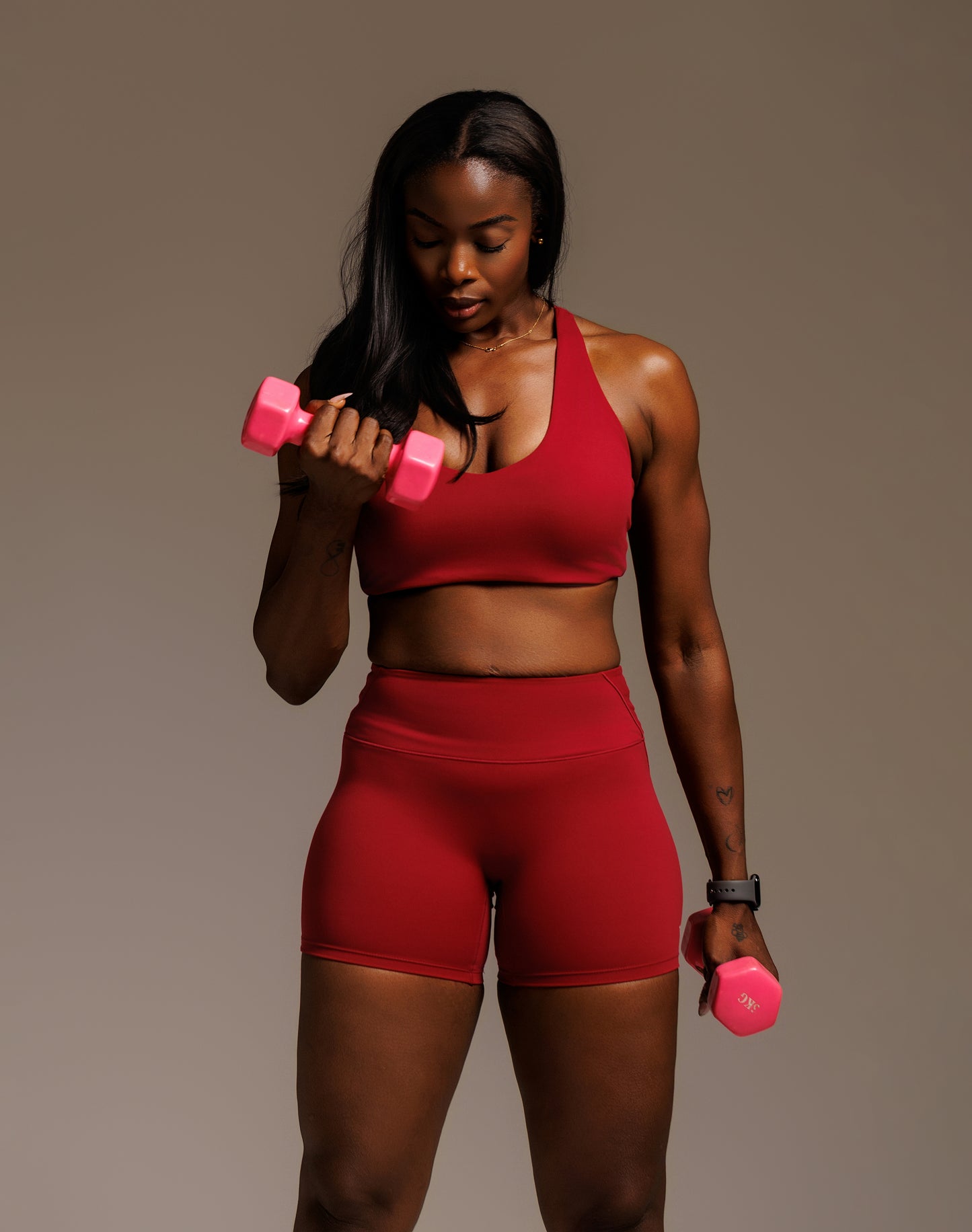 ARIS "MOVE EASY" 3 PIECE WITH SHORTS IN RED