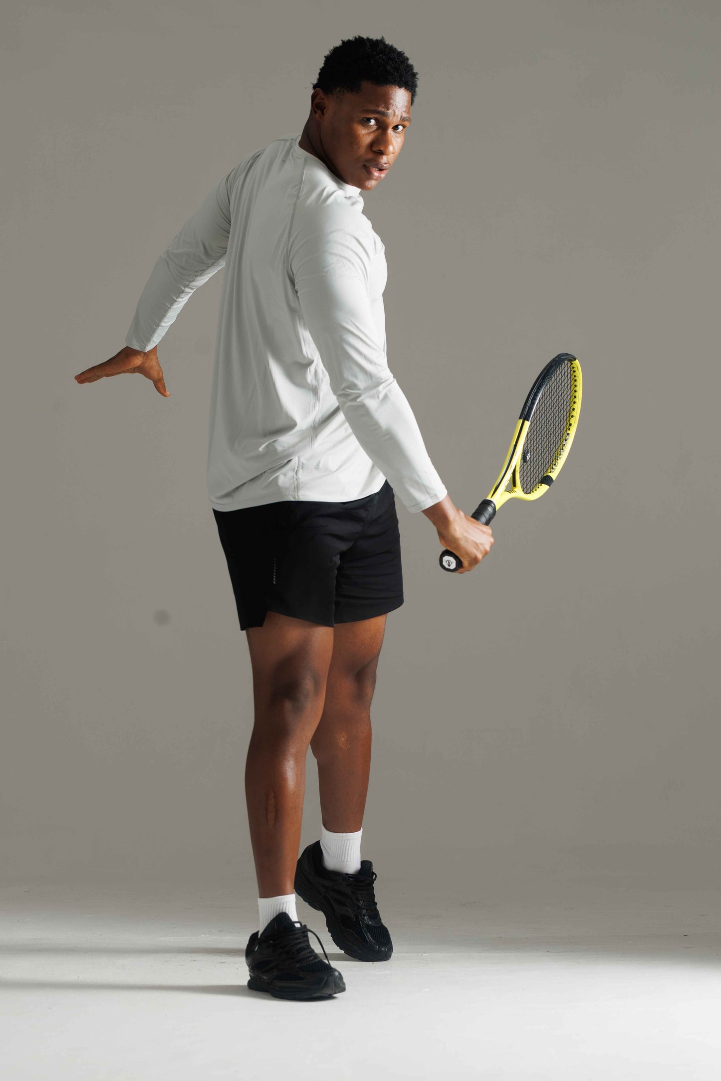 ARIS "GENESIS" LONG SLEEVE T-SHIRT - STONE GREY