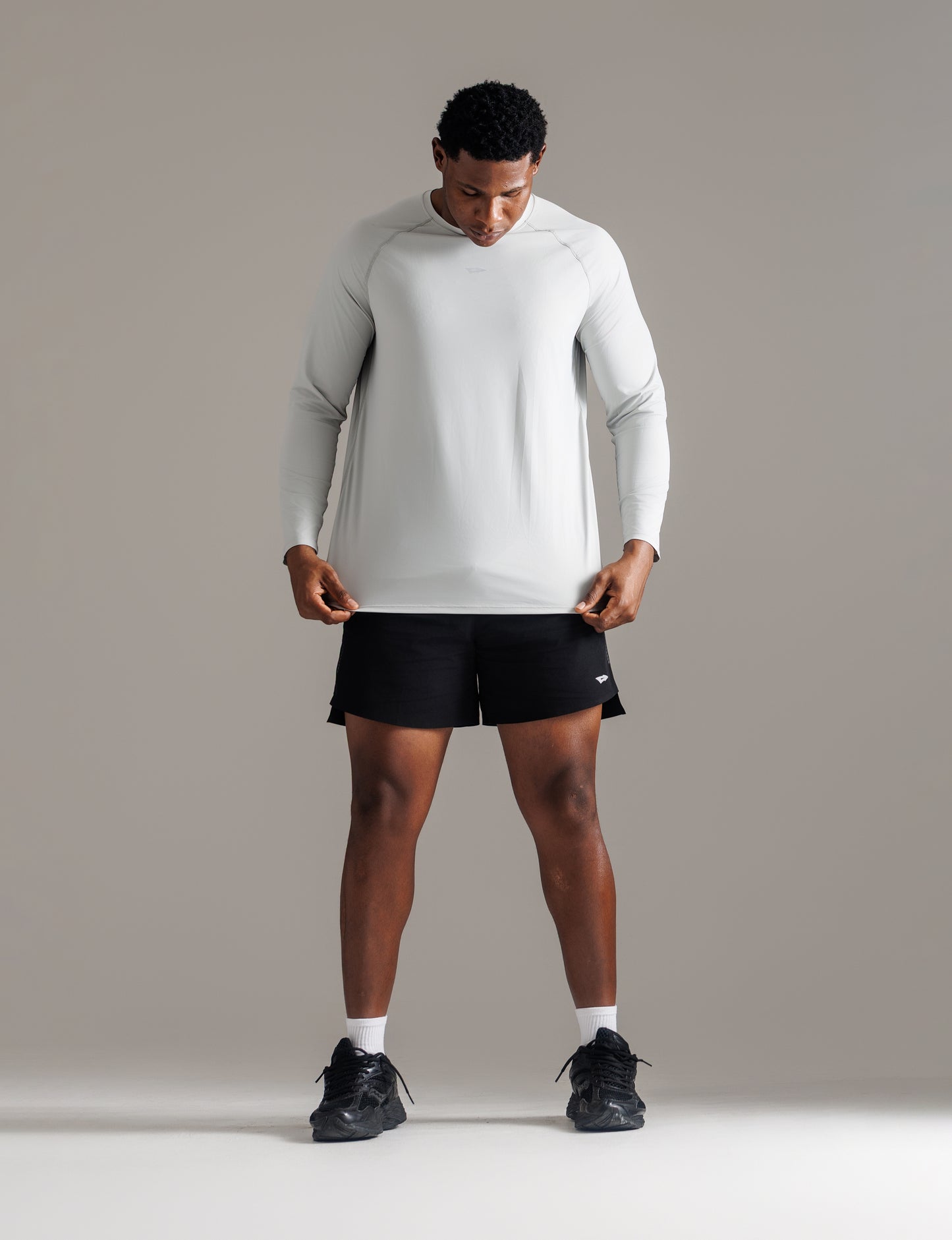 ARIS "GENESIS" LONG SLEEVE T-SHIRT - STONE GREY