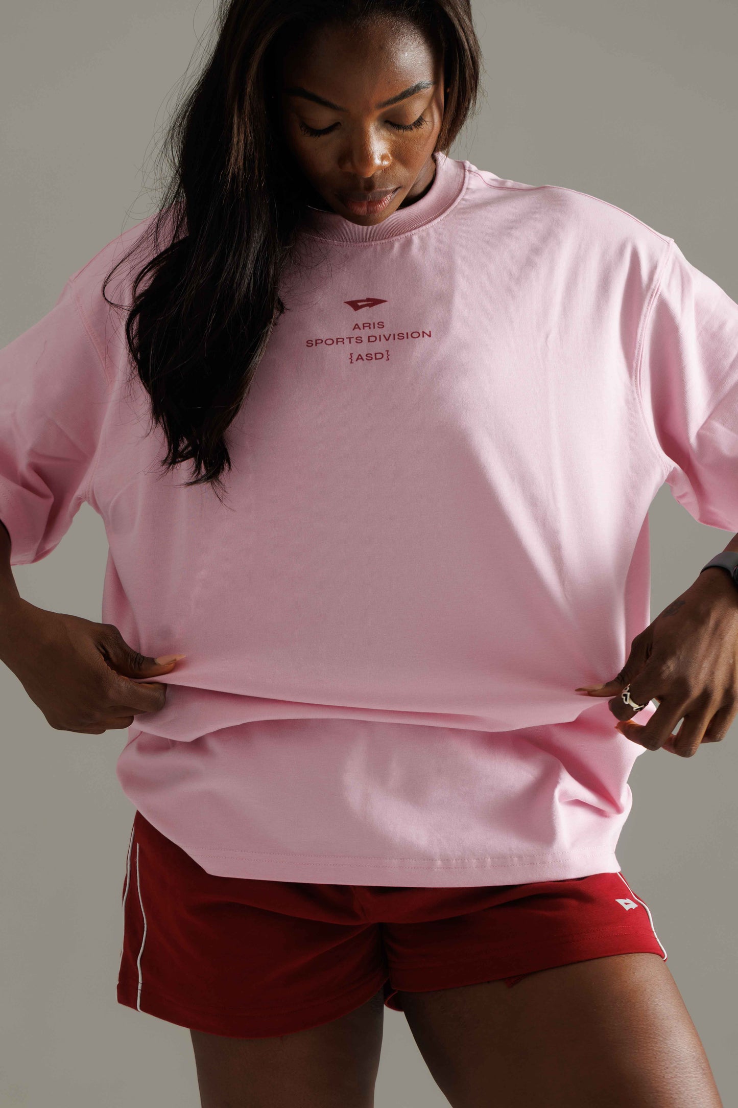 ARIS "REST DAY" Oversized T-Shirt-PINK