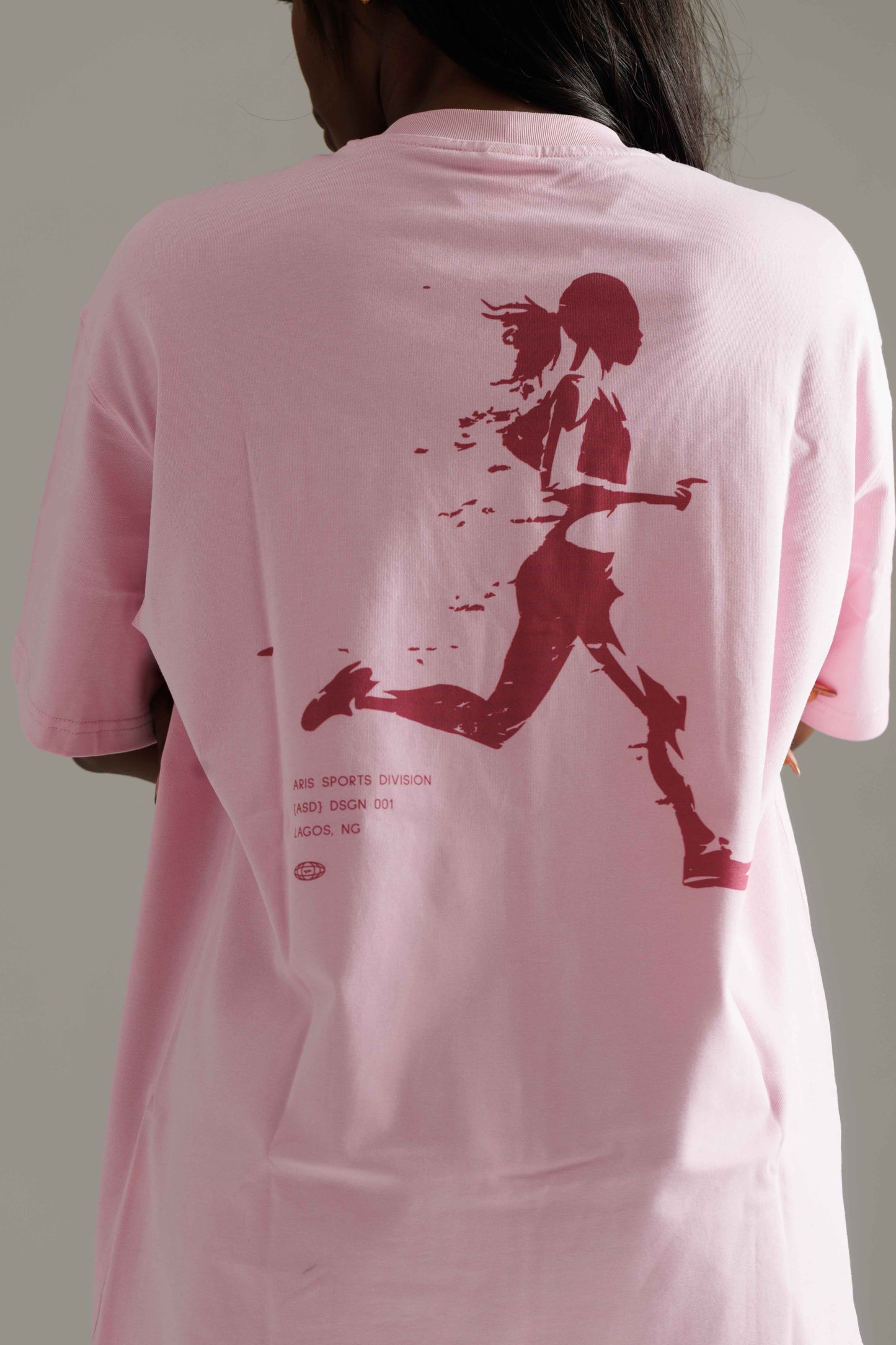 ARIS "REST DAY" Oversized T-Shirt-PINK