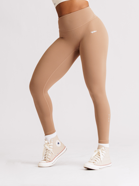 ARIS "GRIP" LEGGINGS - SOFT MOCHA BROWN
